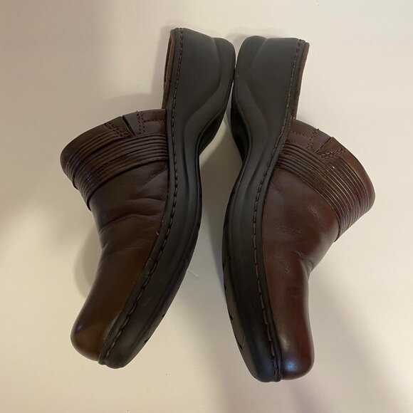 Clarks Shoes Womens 9.5M Clogs 67375 Brown Leather - Picture 5 of 6